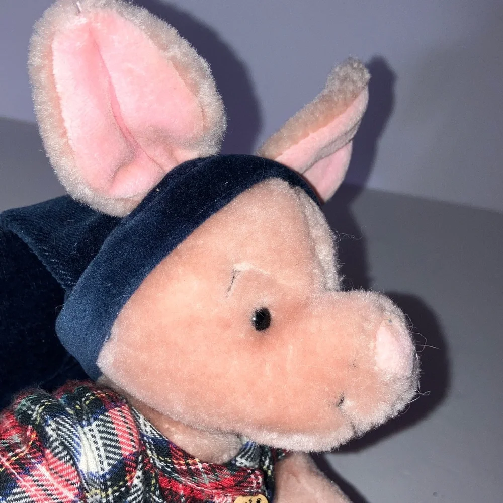 Plaid Pajama Piglet Stuffed Animal Made for Disney by‎ Boyd’s